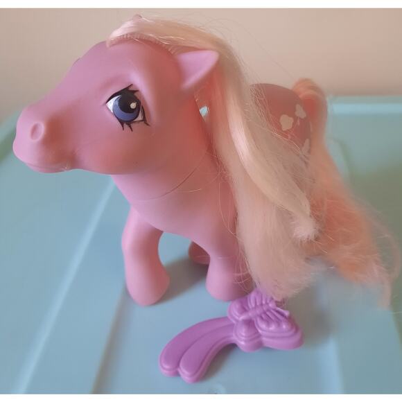 Vintage G1 My Little Pony Lickety Split with Brush NM Near Mint Hasbro Rare HTF - Picture 1 of 7